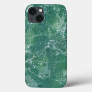 緑の大理石テクスチャ iPhone 13ケース