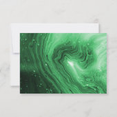 『緑の大理石ハッピー・リタイアメント・ユー・ノート』 ノートカード (裏面)