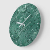 緑の大理石パターンの壁時計 ラージ壁時計 (傾斜)