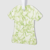 緑の大理石パターン オーナメント (正面)