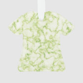 緑の大理石パターン オーナメント (裏面)