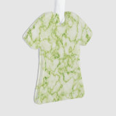 緑の大理石パターン オーナメント (正面)