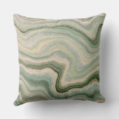 緑の大理石パターン クッション (裏面)
