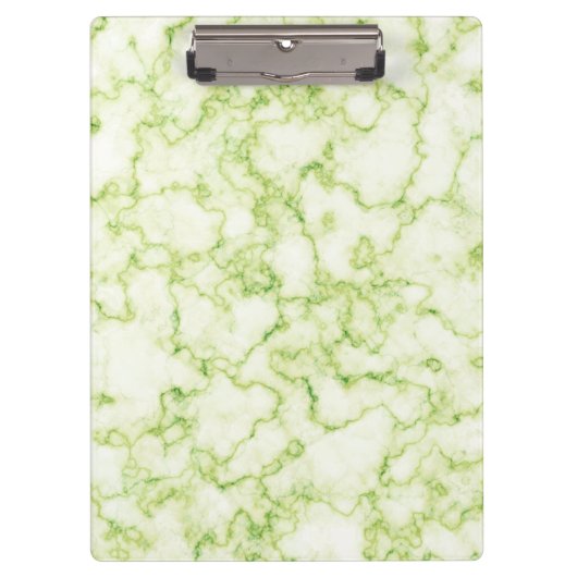 緑の大理石パターン クリップボード (正面)