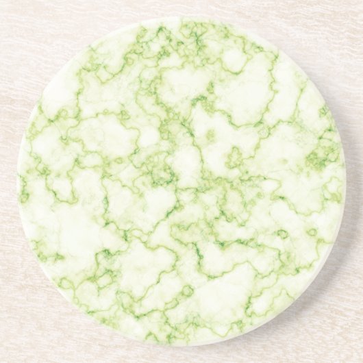 緑の大理石パターン コースター (正面)