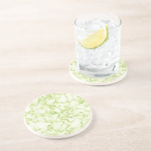 緑の大理石パターン コースター (側面)