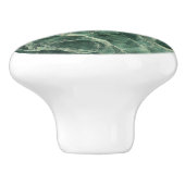 緑の大理石パターン セラミックノブ (側面)