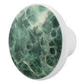 緑の大理石パターン セラミックノブ (右)