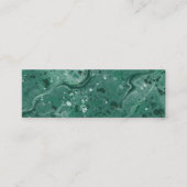 緑の大理石ブックマーク スキニー名刺 (正面)