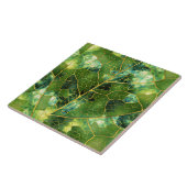 緑の大理石リーフ タイル (側面)