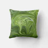 緑の大理石背景枕 クッション (裏面)