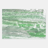 緑の大理石芸術 ラッピングペーパーシート (正面)