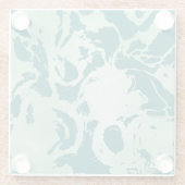 緑の大理石 ガラスコースター (裏面)