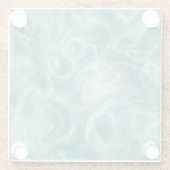 緑の大理石 ガラスコースター (裏面)