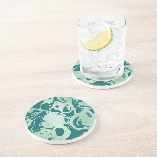 緑の大理石 コースター (側面)
