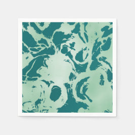 緑の大理石 スタンダードカクテルナプキン