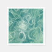 緑の大理石 スタンダードカクテルナプキン (正面)