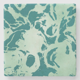 緑の大理石 ストーンコースター