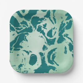 緑の大理石 ペーパープレート