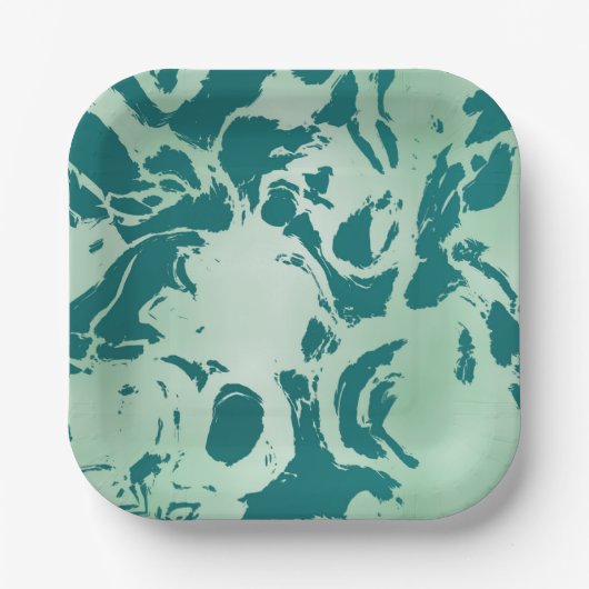 緑の大理石 ペーパープレート (正面)