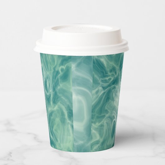 緑の大理石 紙コップ (左)