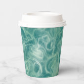 緑の大理石 紙コップ (裏面)