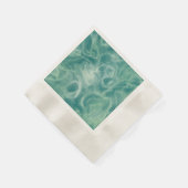 緑の大理石 縁ありカクテルナプキン (角)