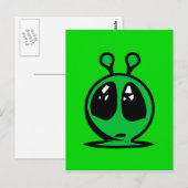 緑の大連の目。 ポストカード (正面/裏面)