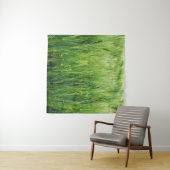 緑の大麦畑、春クローズアップ。 タペストリー (インサイチュ(横))