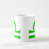緑の天秤座 コーヒーマグカップ (中央)