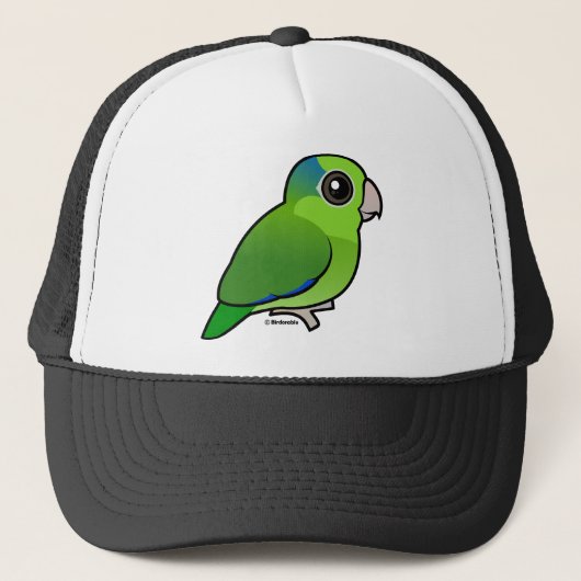 緑の太平洋のParrotlet キャップ (正面)