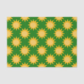 緑の太陽の日向の模様 薄葉紙 (正面)