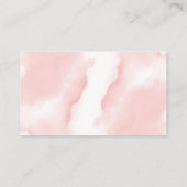 緑の女の子ピンクの赤ちゃんシャワーおむつラッフルカード エンクロージャーカード (裏面)