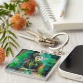緑の女性 キーホルダー (正面右)