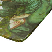 緑の女性（デイドリーム） (by D.G. Rosetti) カッティングボード (角)