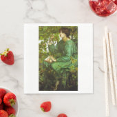 緑の女性(デイドリーム) (by D.G. Rosetti) スタンダードランチョンナプキン (インサイチュ)