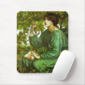 緑の女性（デイドリーム） (by D.G. Rosetti) マウスパッド (マウス)