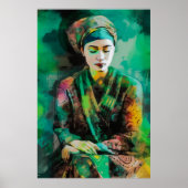 緑の女性 ポスター (正面)