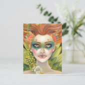 緑の女性 ポストカード (スタンド正面)