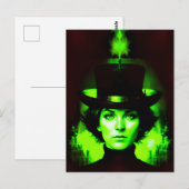 緑の女性 ポストカード (正面/裏面)