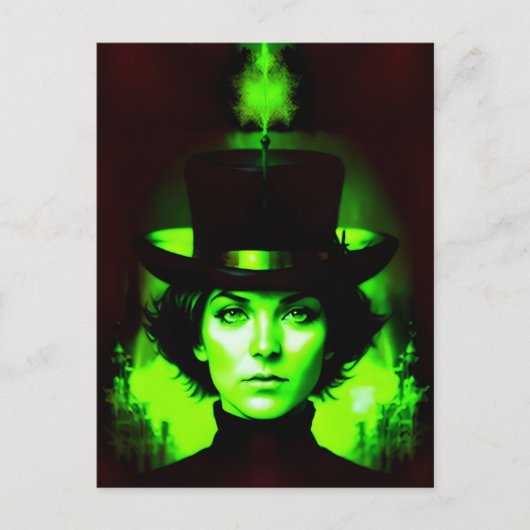 緑の女性 ポストカード (正面)