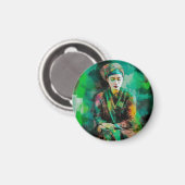 緑の女性 マグネット (正面/裏面)