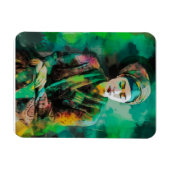 緑の女性 マグネット (横)