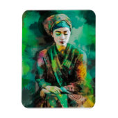 緑の女性 マグネット (縦)