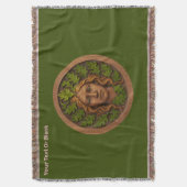 緑の女性 – 木材 スローブランケット (正面縦)