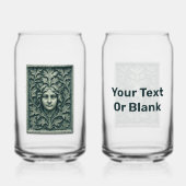 緑の女性 – 石 ガラス缶 (正面)