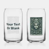 緑の女性 – 石 ガラス缶 (裏面)