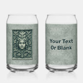 緑の女性 – 石 ガラス缶 (正面)