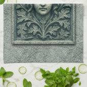 緑の女性 – 石 キッチンタオル (折り畳み)