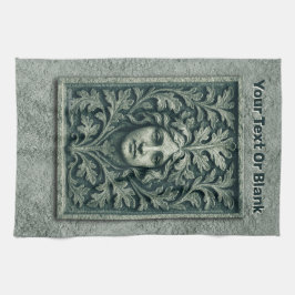 緑の女性 – 石 キッチンタオル